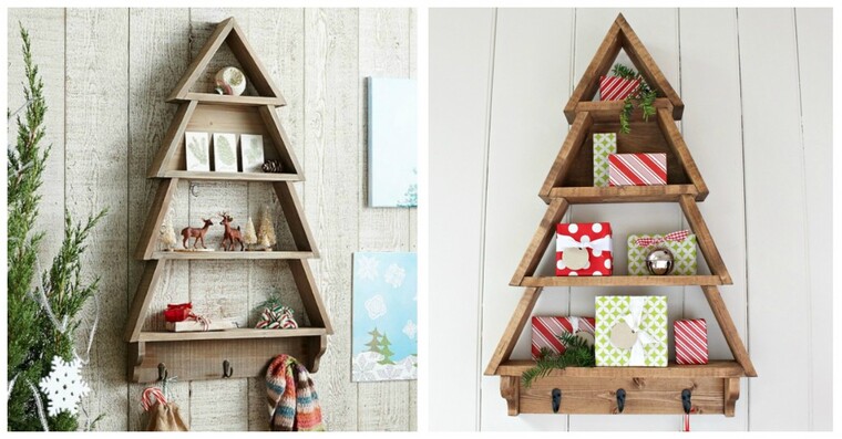 ideas de árboles de navidad estantes