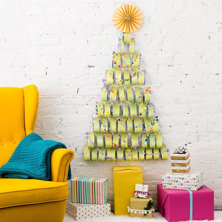 ideas de árboles de navidad papel