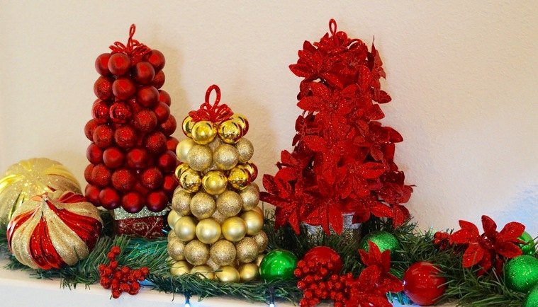 ideas de decoración navideña bambalinas