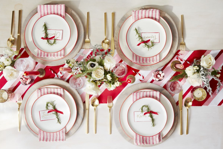ideas de decoración navideña mesa