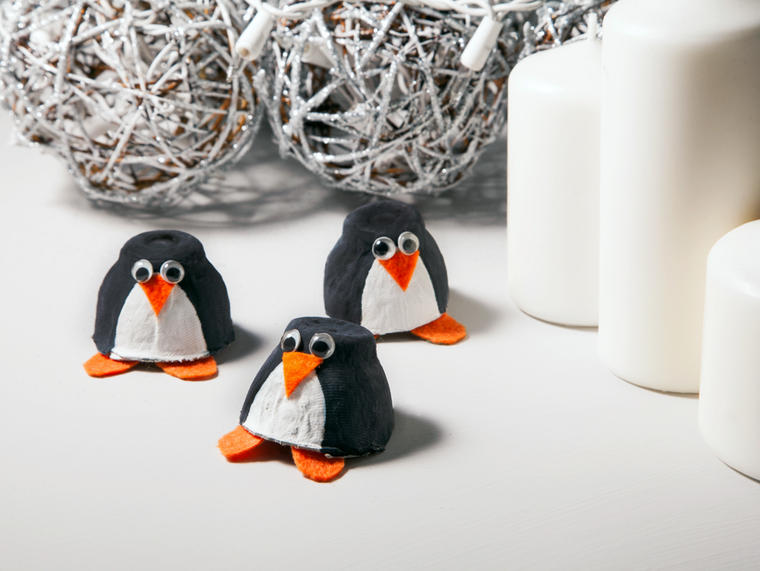 manualidades navideñas fáciles para niños penguino
