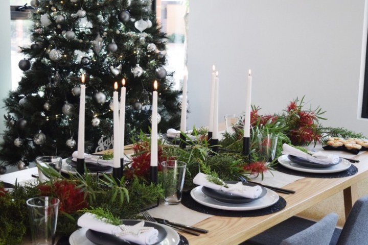 Mesa de invierno - Ideas originales de decoración navideña
