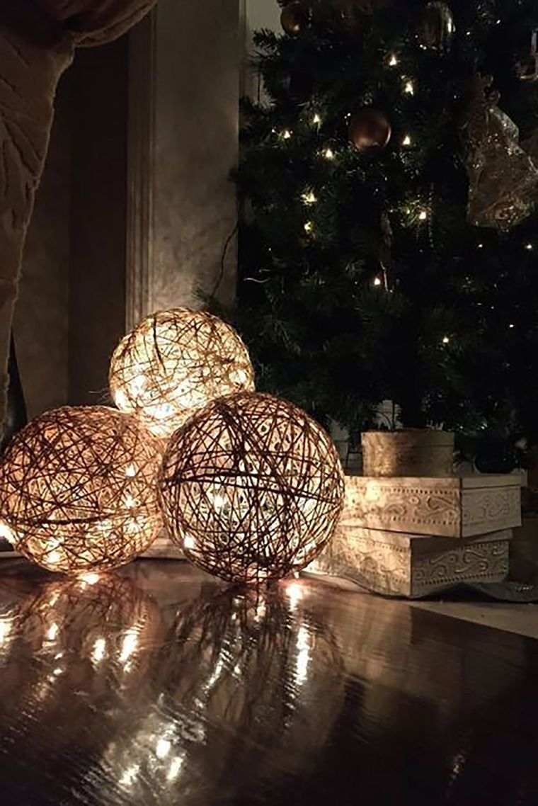 iluminación navideña bolas