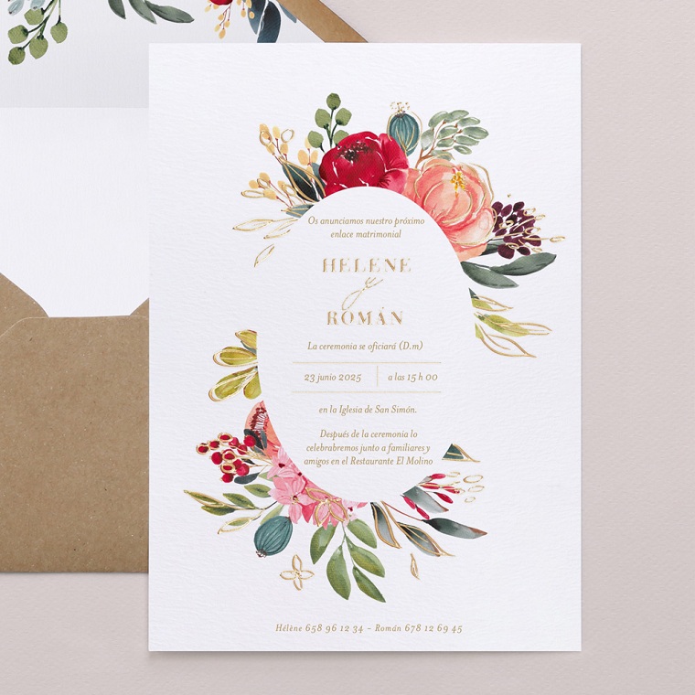 invitaciones de boda originales-flores-detalle