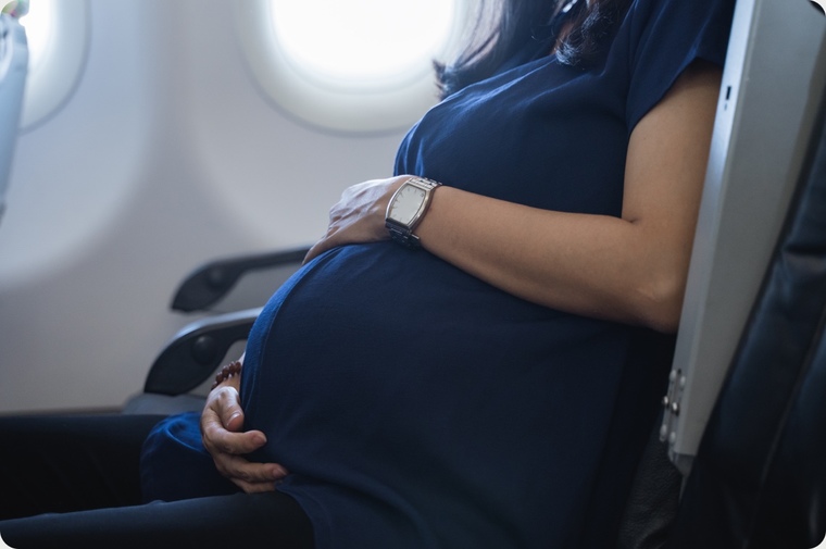 viajar en avión embarazada embarazada