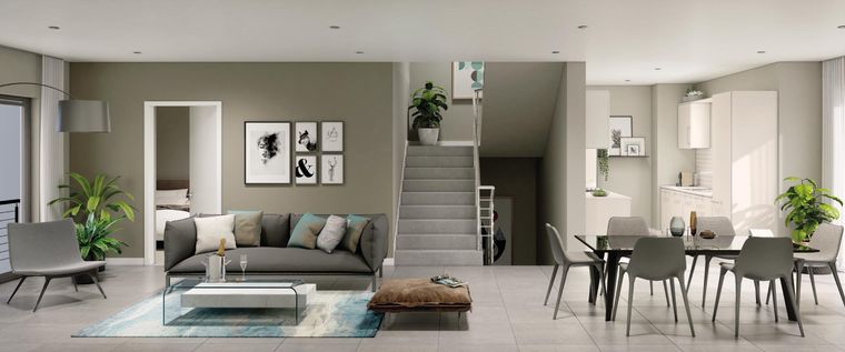decoración de interiores plantas