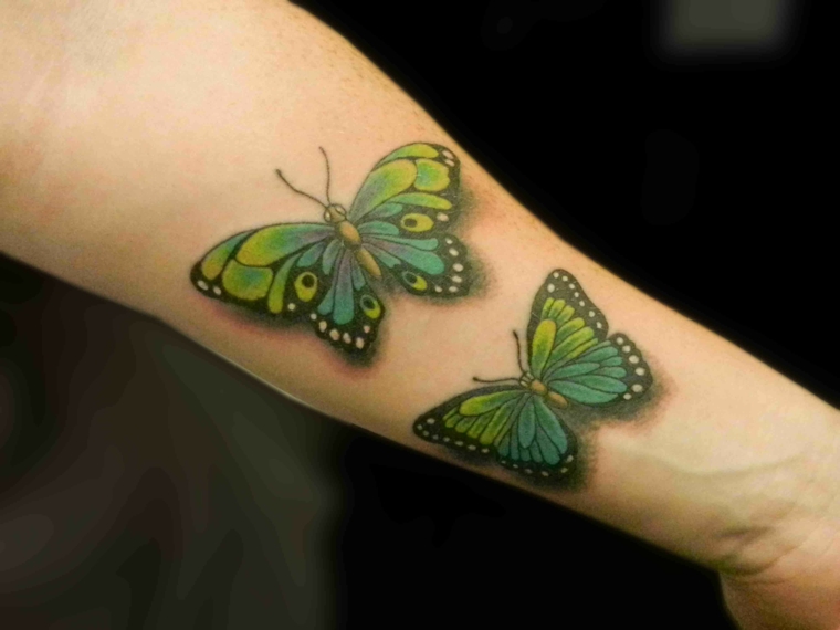 tatuaje-verdes-mariposas-ideas