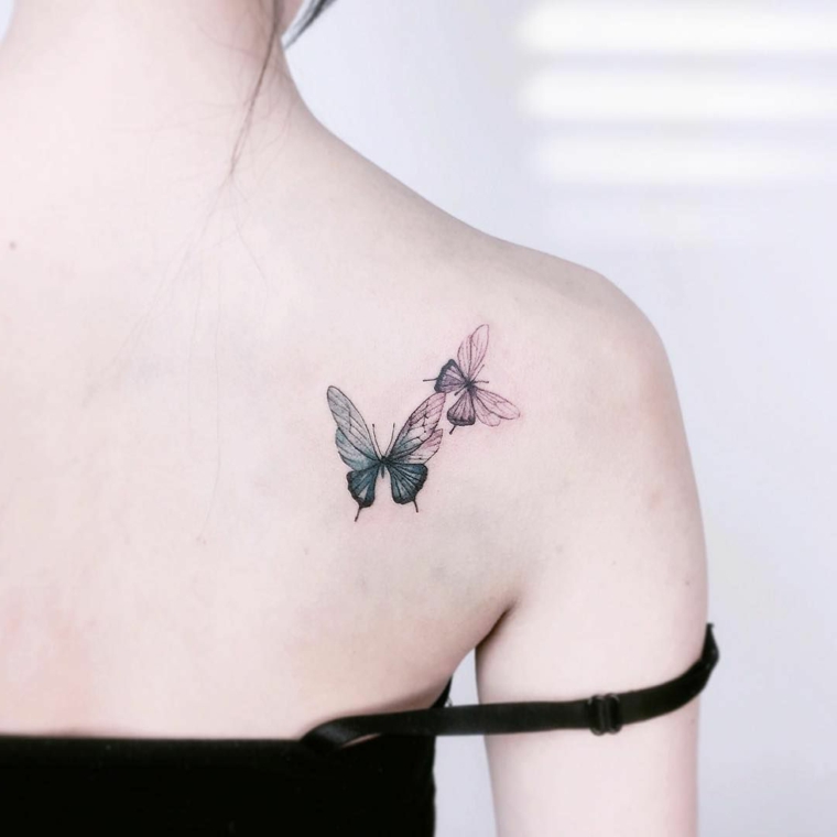 tatuajes-de-mariposas-clavicula-ideas