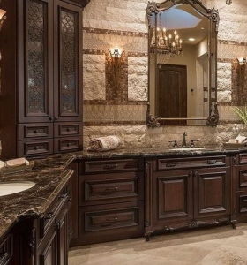 Baños modernos con tocador de piedra – Tendencia elegante y glamorosa
