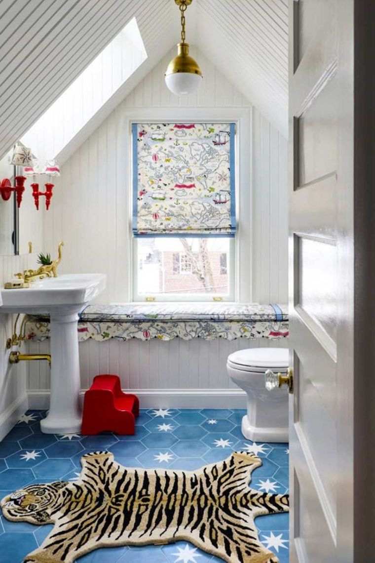 baños para niños alfombra