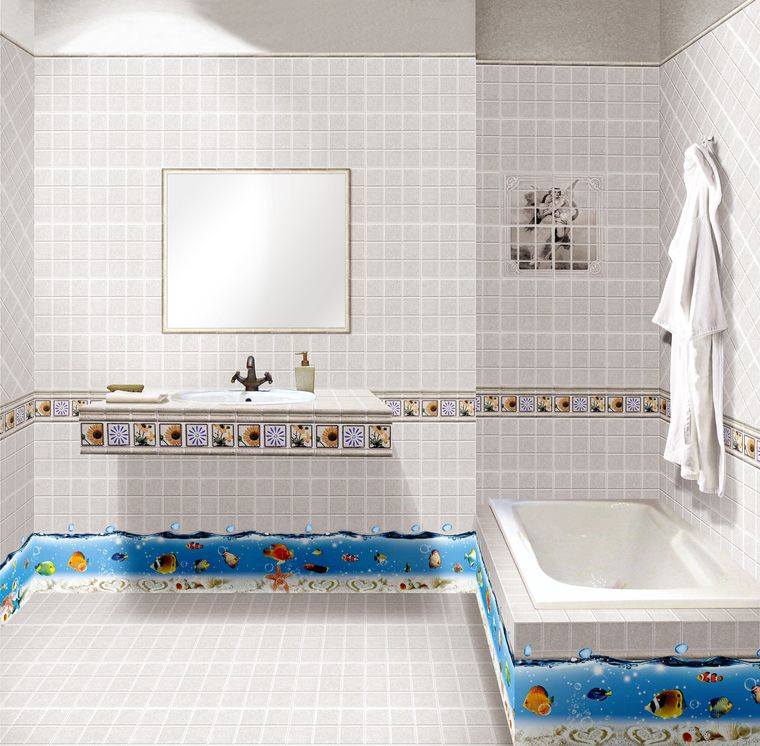 baños para niños azulejos