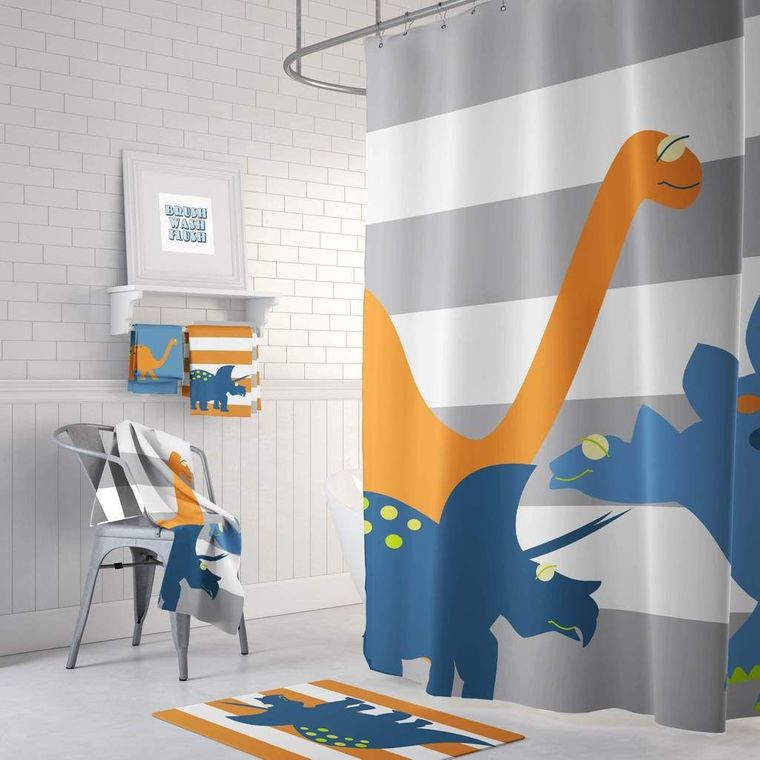 baños para niños dinosaurio