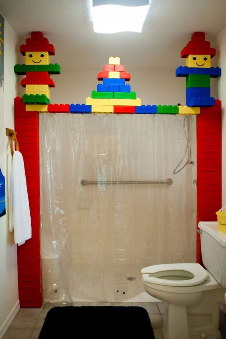 baños para niños lego