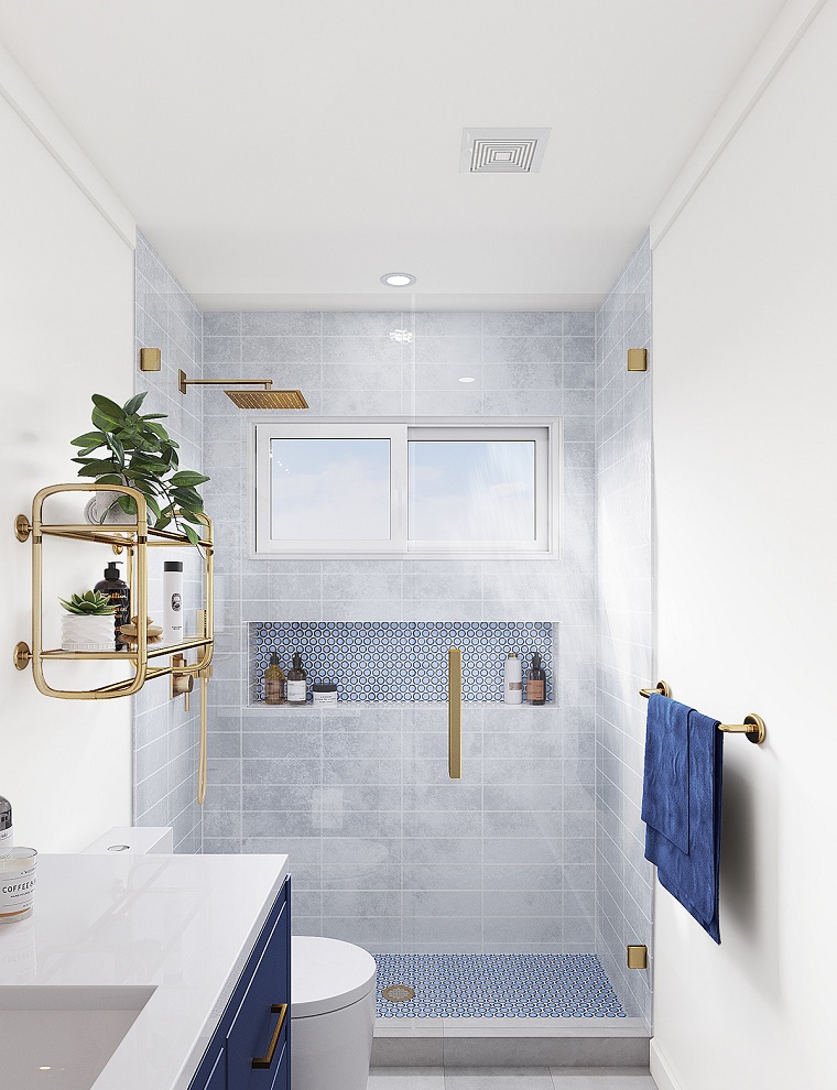 Baño de color moderno ¿Qué esta de moda en el baño en 2020?