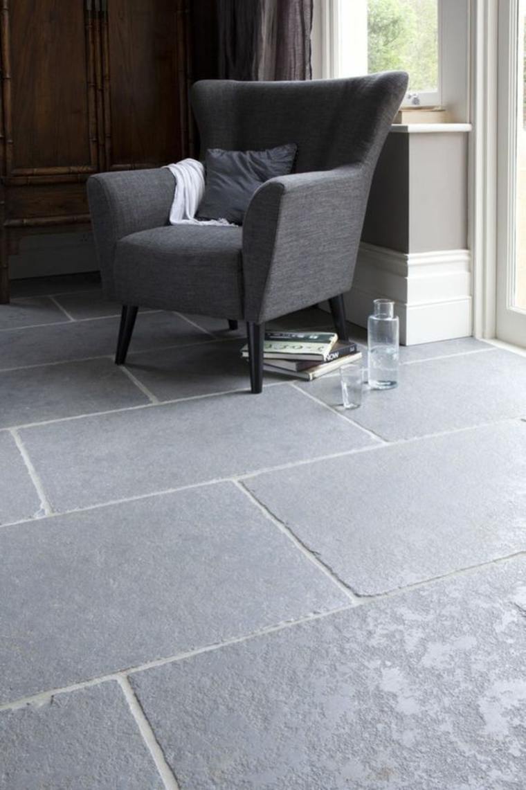 Gray Stone-Like Floors