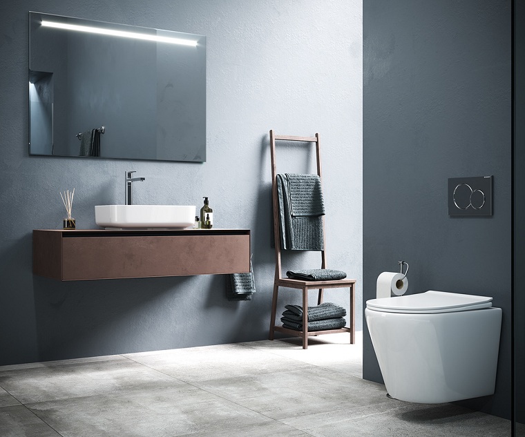 Baño de color moderno ¿Qué esta de moda en el baño en 2020?