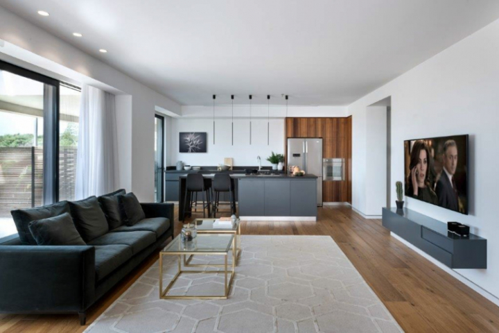 Sala de estar moderna - Que hacer para que la sala parezca más grande