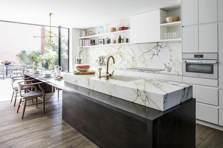 Ideas de cocinas con hermosas características inesperadas