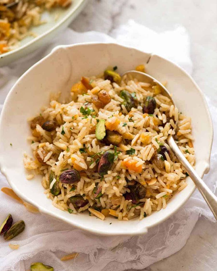 comidas fáciles arroz almendras