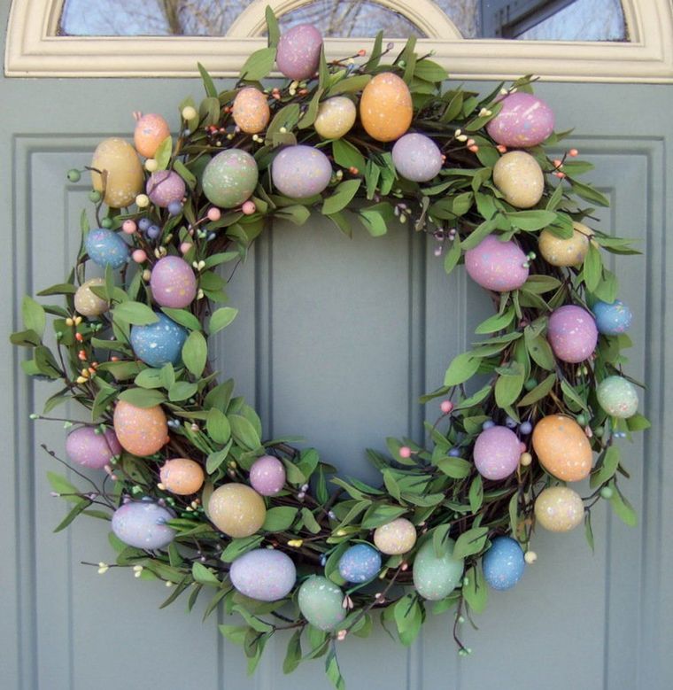 decoración de pascua corona