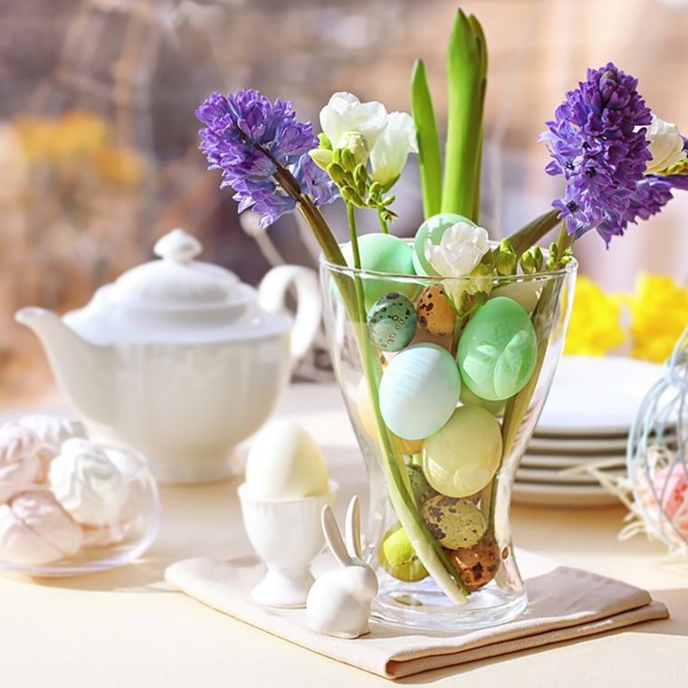 decoración de pascua cristal