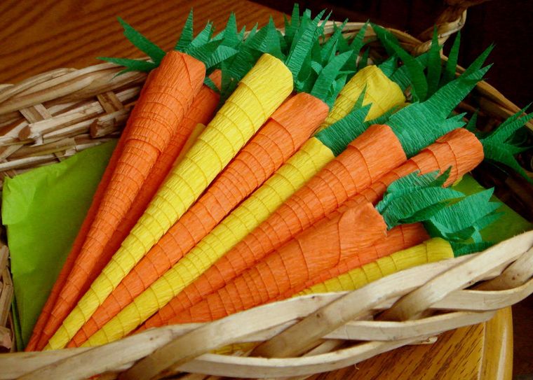 decoración de pascua zanahorias