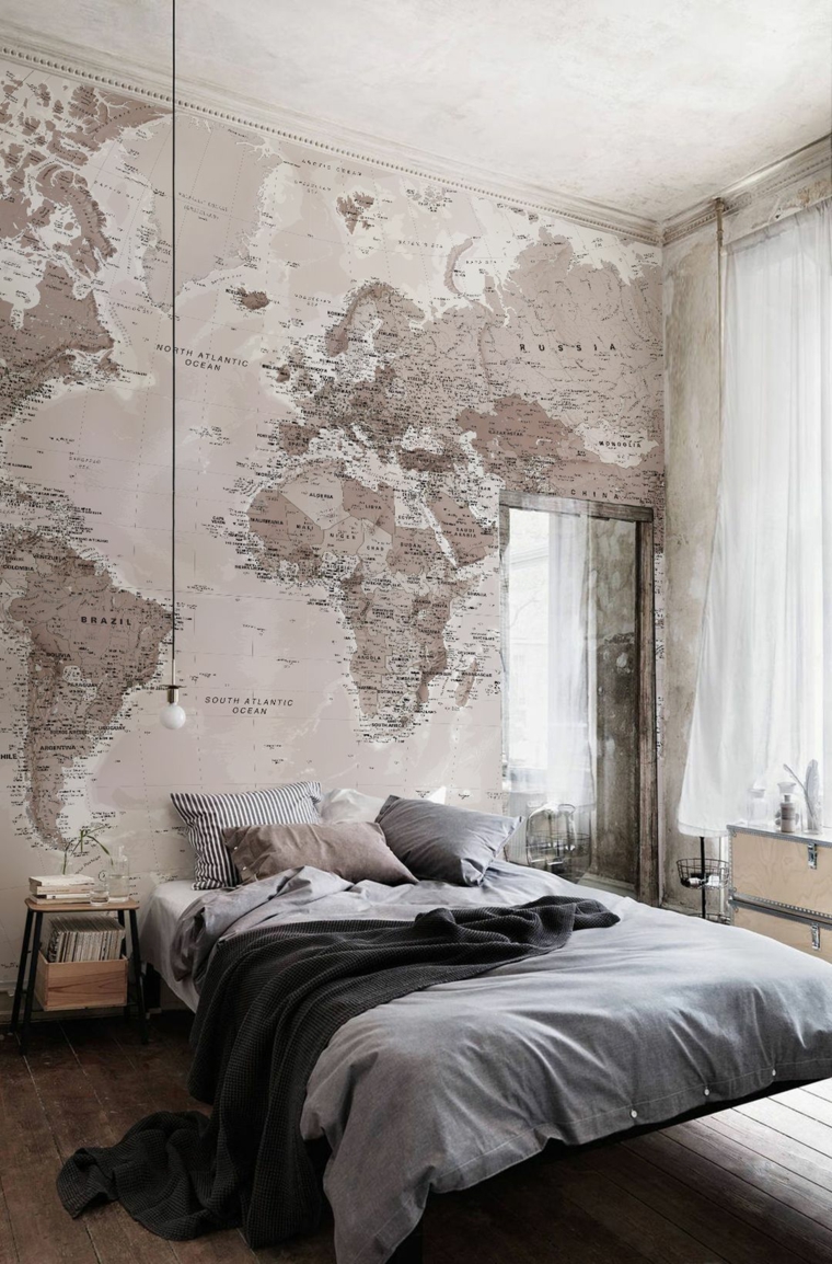 diseno-dormitorio-mapa-mundo-pared