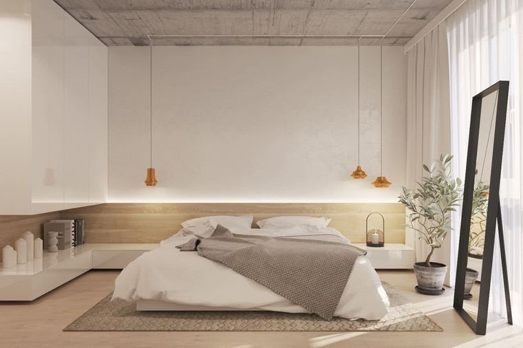 dormitorios minimalista amplio