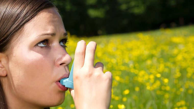 alergia al polen y asma