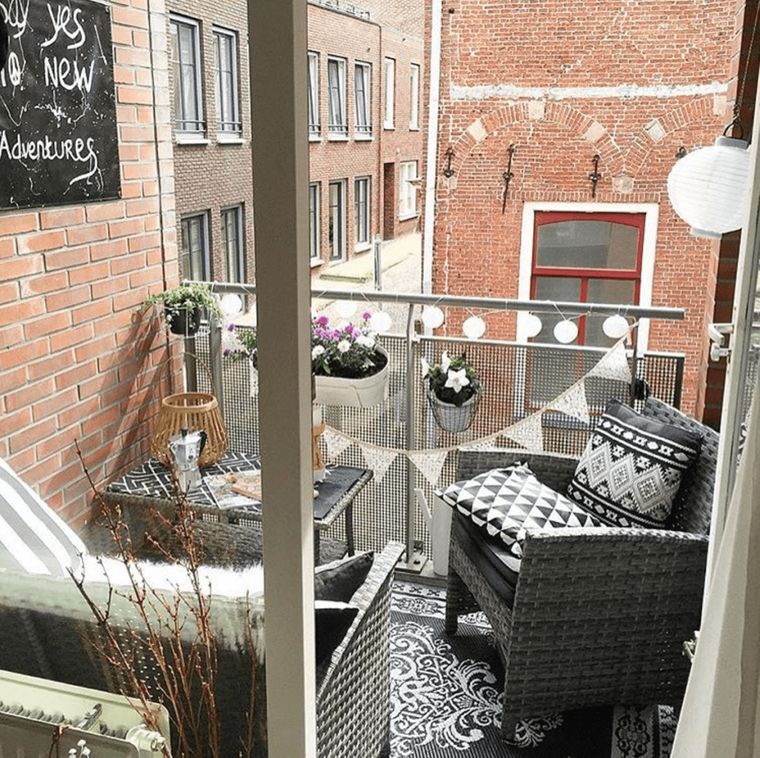 Ideas de decoración de balcones para hacer de ese espacio un pequeño oasis