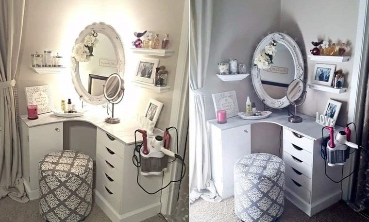 Tocador con cajones – Estupendas ideas de almacenamiento para tu maquillaje