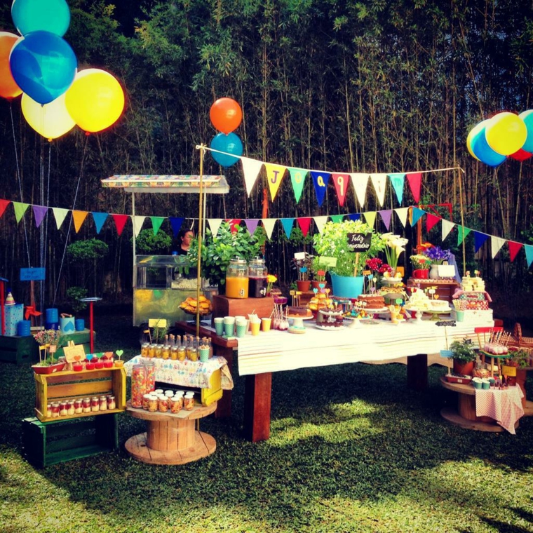 Fiesta de cumpleaños infantil en verano - Fiesta De Cumplea%C3%B1os En JarDin