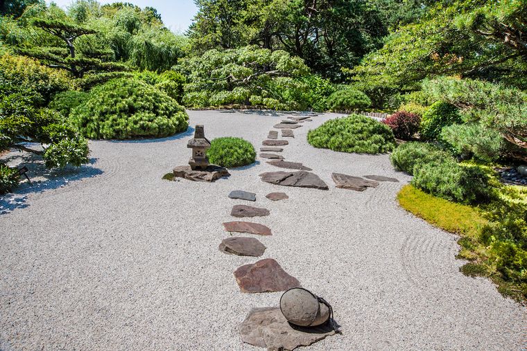 jardín japonés camino piedra