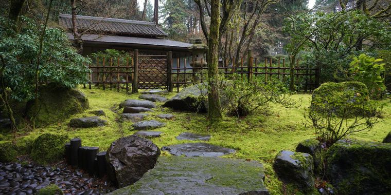 jardín japonés casa de te