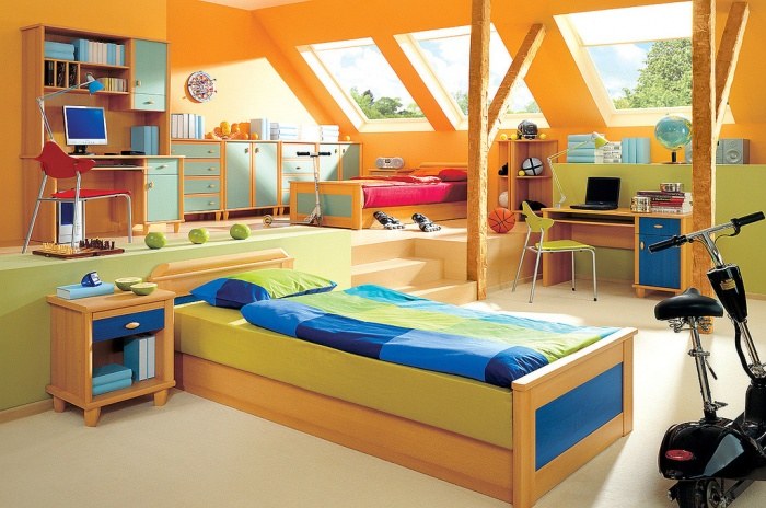 dormitorios infantiles originales techo-abovedado