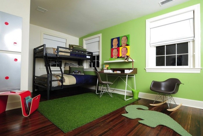 habitacion-infantil-color-verde