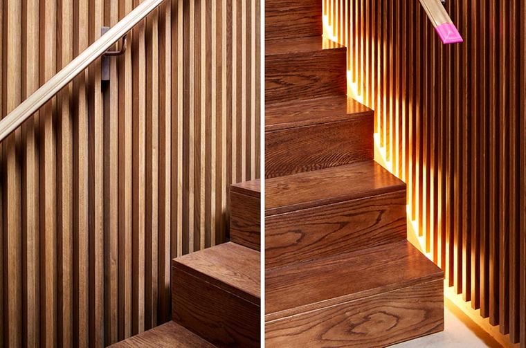 iluminación oculta escalera