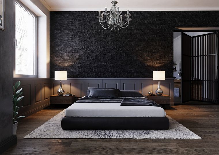 paredes dormitorio negro