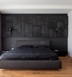 Paredes de declaración en color negro – Un toque elegante para tu dormitorio