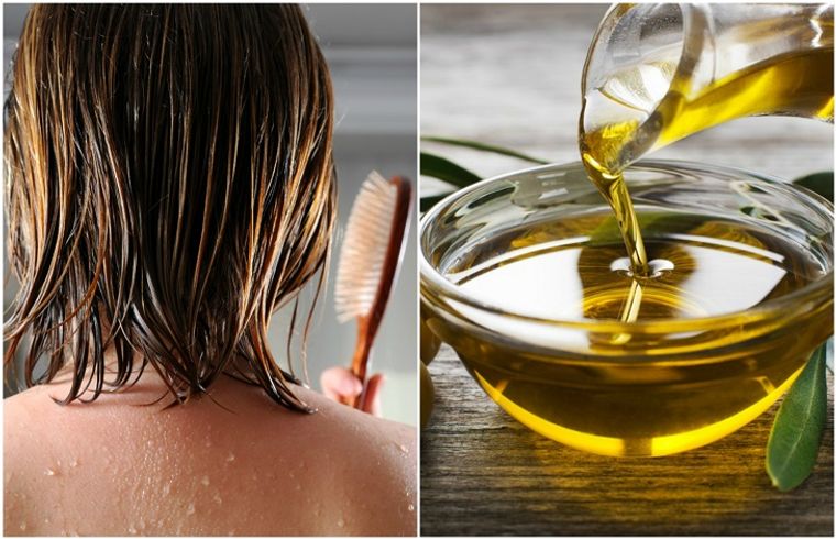 aceite de oliva cabello