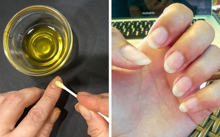 aceite de oliva uñas