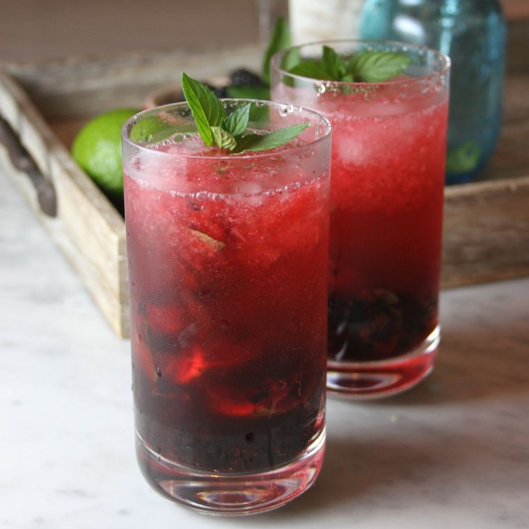 bebidas refrescantes mojito mora
