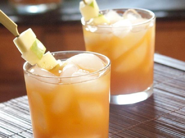 Cócteles con alcohol recetas-sidra-manzana
