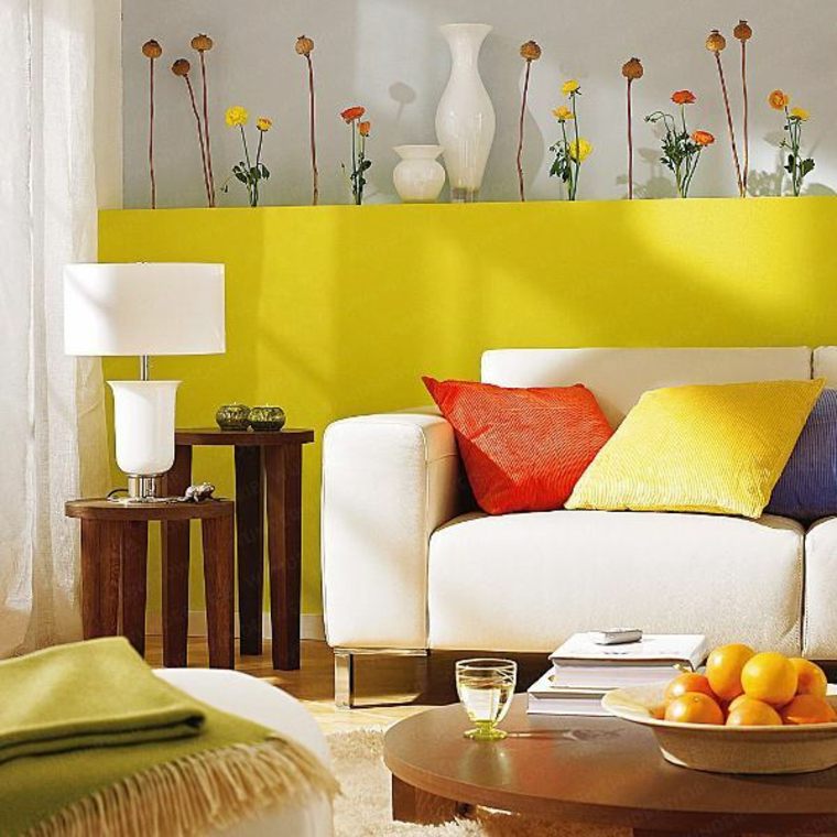 decoracion-verano-sala-estar-amarillo-ideas