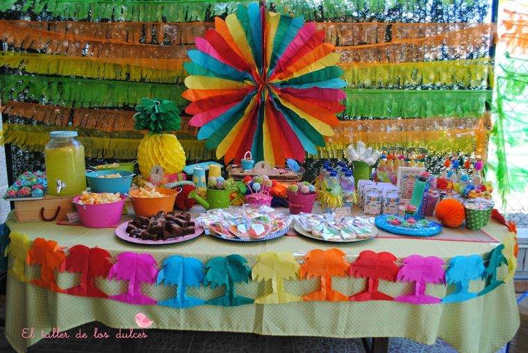 fiestas infantiles decoracion color