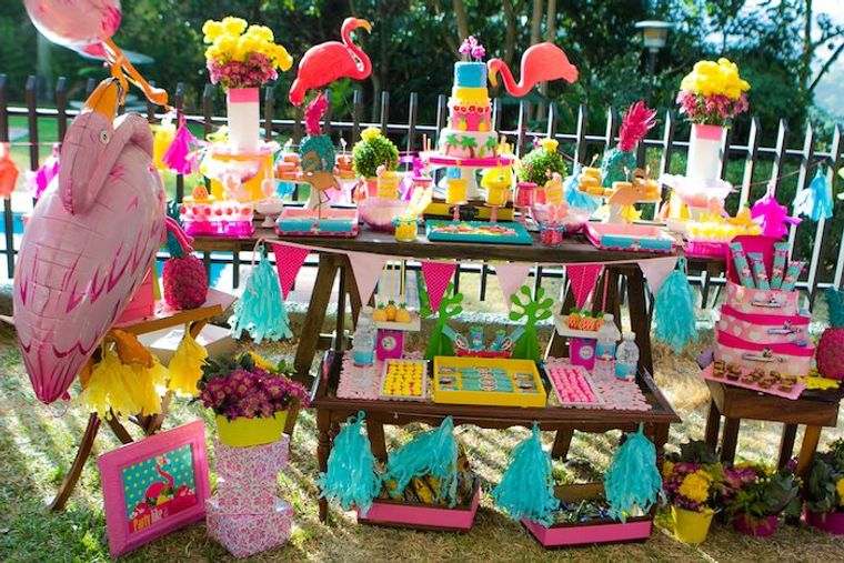 fiestas infantiles tematica flamingo