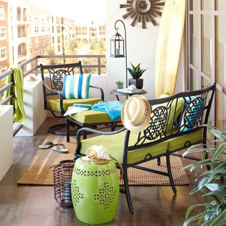 ideas creativas balcon acogedor