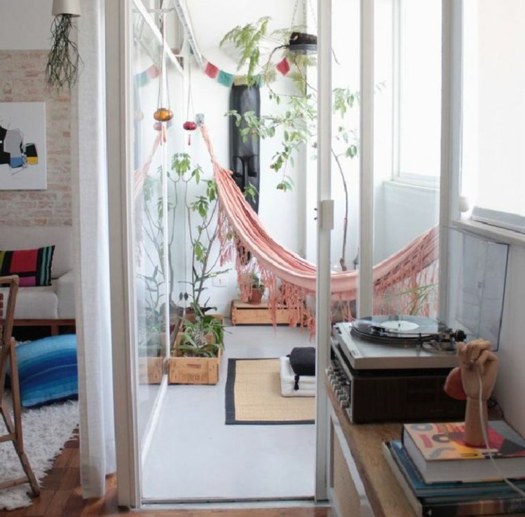 ideas creativas balcon hamaca