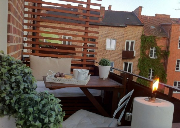 ideas creativas madera balcon