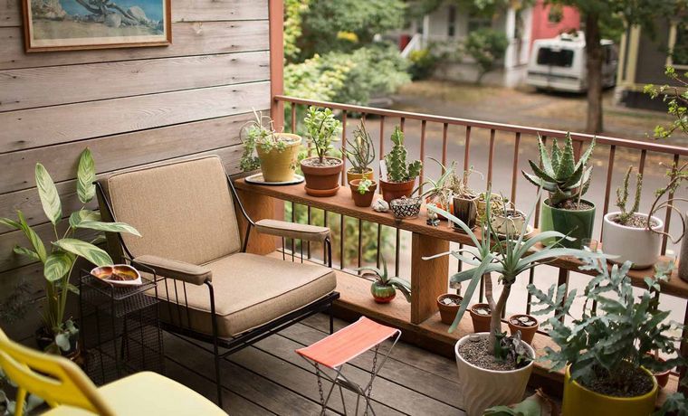 ideas creativas plantas balcon